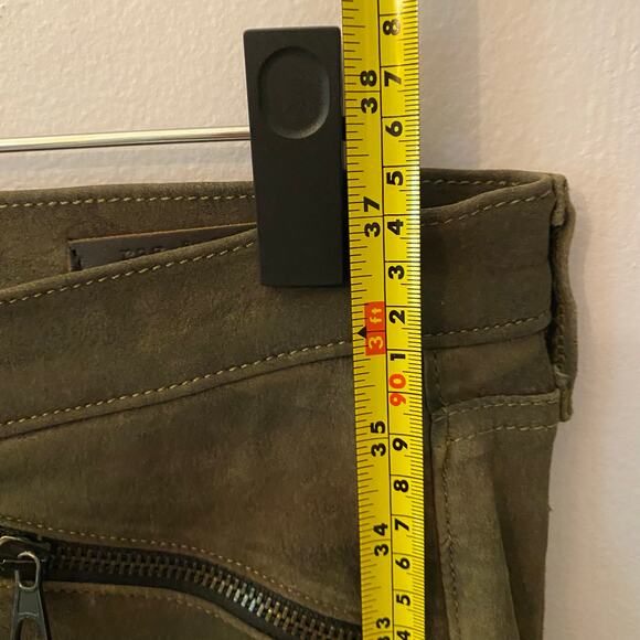 rag & bone Desert Camo Print Skinny Leg Pants 100% Lamb Leather Women's size 28 - Picture 9 of 12